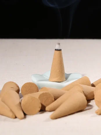 Sandalwood Incense Cones  Air Freshener Aroma Meditation Fragrance 100Pcs